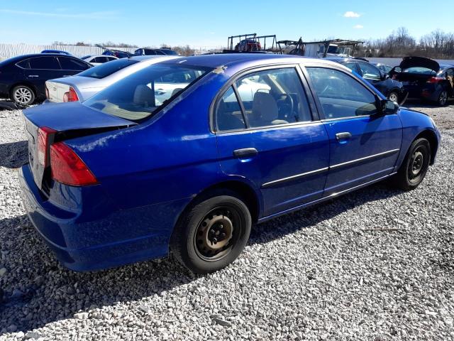 2HGES16365H574758 - 2005 HONDA CIVIC DX VP BLUE photo 3