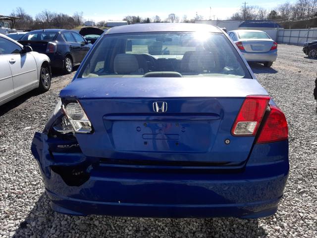 2HGES16365H574758 - 2005 HONDA CIVIC DX VP Mavi foto 6