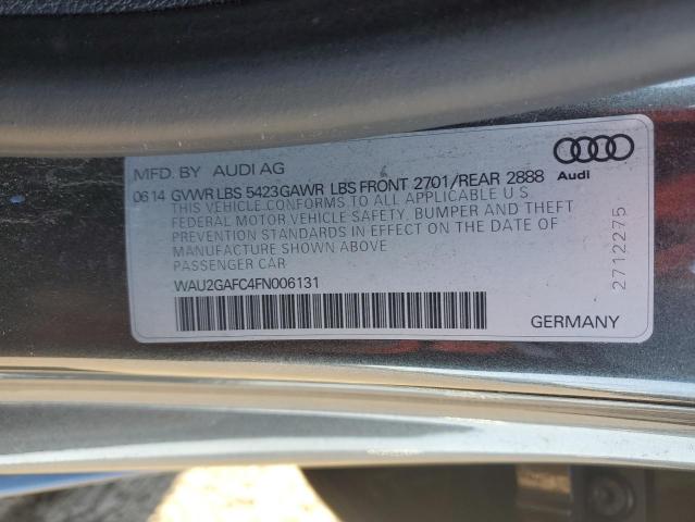 WAU2GAFC4FN006131 - 2015 AUDI A7 PRESTIGE GRAY photo 13