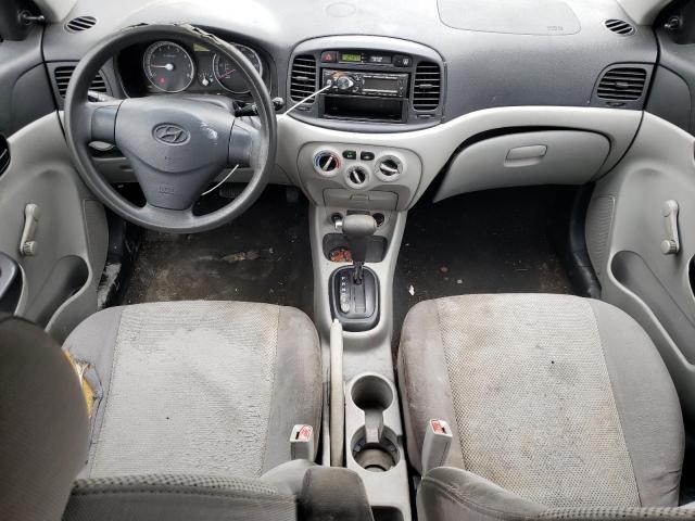 KMHCN46C19U373993 - 2009 HYUNDAI ACCENT GLS SILVER photo 8