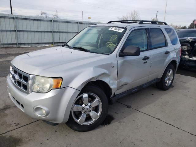 1FMCU031X8KE50238 - 2008 FORD ESCAPE XLT SILVER photo 1