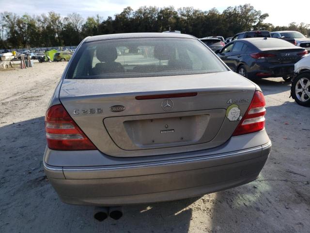 WDBRF92H67F883203 - 2007 MERCEDES-BENZ C 280 4MATIC SILVER photo 6