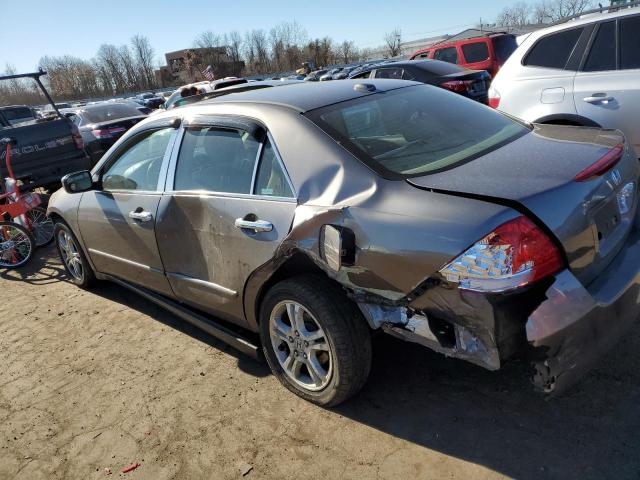 1HGCM56847A042897 - 2007 HONDA ACCORD EX CHARCOAL photo 2