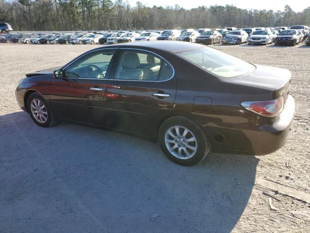 JTHBA30G040006633 - 2004 LEXUS ES 330 BURGUNDY photo 2