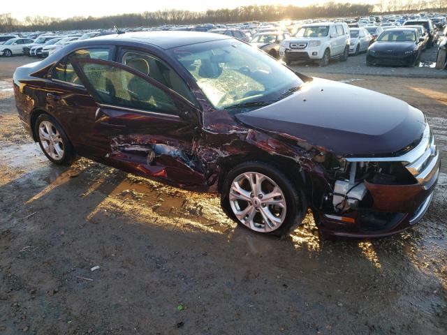 3FAHP0HA7CR427410 - 2012 FORD FUSION SE BURGUNDY photo 4