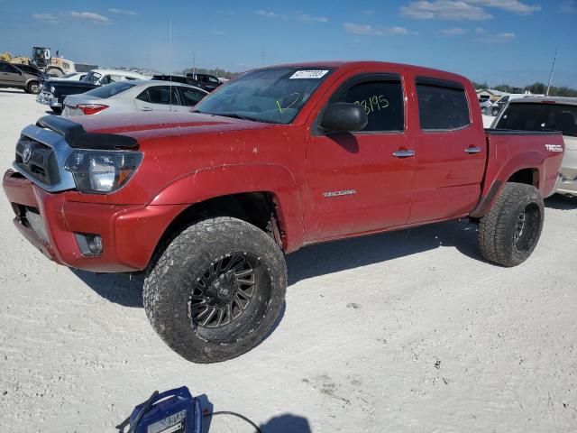 5TFJU4GN4FX066438 - 2015 TOYOTA TACOMA DOUBLE CAB PRERUNNER RED photo 1