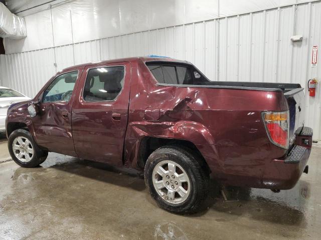 2HJYK16528H509029 - 2008 HONDA RIDGELINE RTL MAROON photo 2