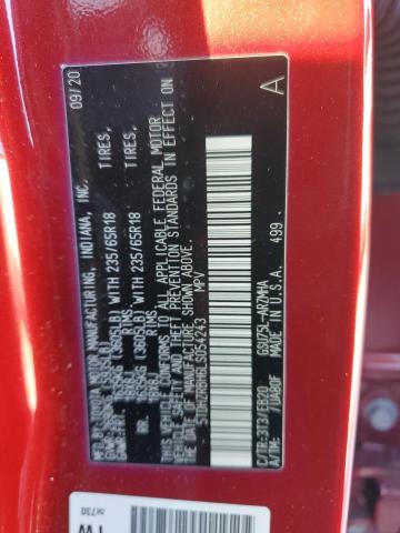 5TDHZRBH6LS054243 - 2020 TOYOTA HIGHLANDER XLE 红色 照片 13