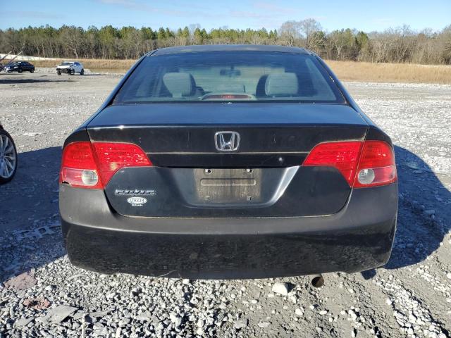 1HGFA16578L058103 - 2008 HONDA CIVIC LX BLACK photo 6