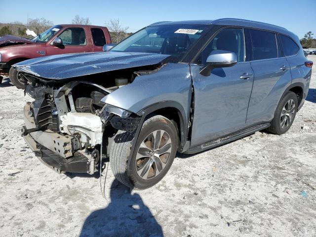 5TDHZRAH1LS011494 - 2020 TOYOTA HIGHLANDER XLE GRAY photo 1