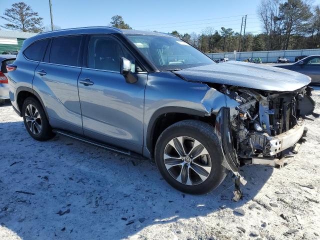 5TDHZRAH1LS011494 - 2020 TOYOTA HIGHLANDER XLE GRAY photo 4