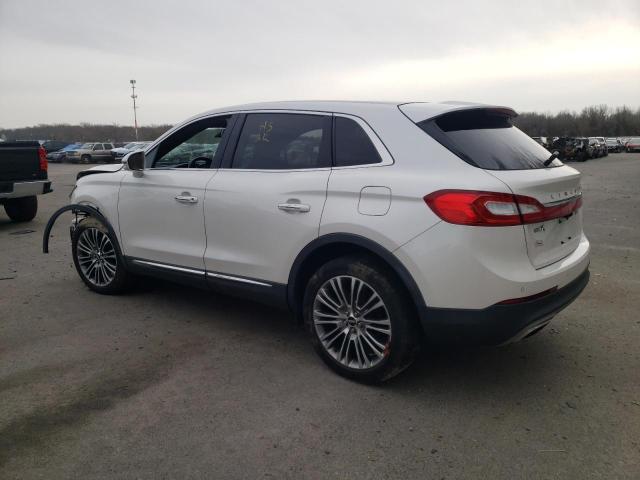 2LMTJ8LR8GBL43926 - 2016 LINCOLN MKX RESERVE თეთრი ფოტო 2