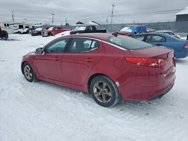 KNAGM4A70F5550572 - 2015 KIA OPTIMA LX RED photo 2