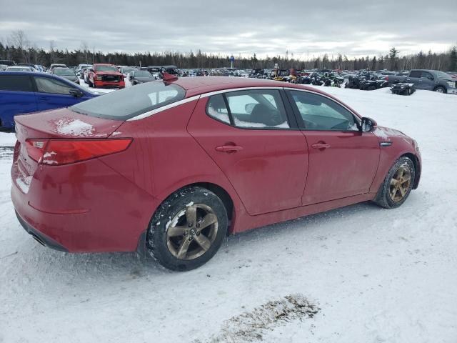 KNAGM4A70F5550572 - 2015 KIA OPTIMA LX RED photo 3