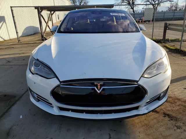 5YJSA1H18EFP63871 - 2014 TESLA MODEL S 白色 照片 5