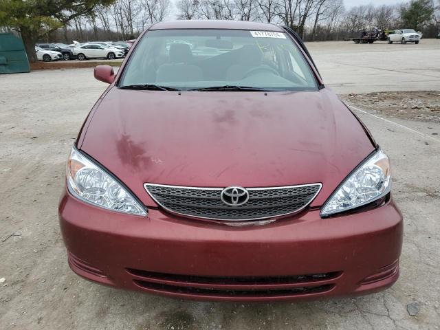 4T1BF32K14U075159 - 2004 TOYOTA CAMRY LE BURGUNDY photo 5