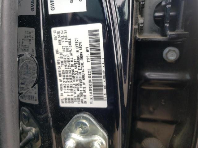 5J6TF3H52DL005230 - 2013 HONDA CROSSTOUR EXL შავი ფოტო 12