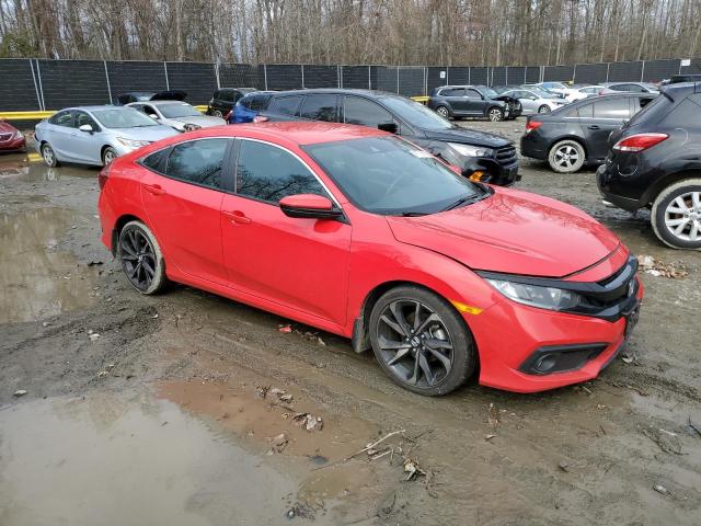 2HGFC2F87KH536082 - 2019 HONDA CIVIC SPORT Rojo foto 4