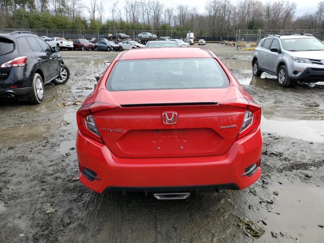 2HGFC2F87KH536082 - 2019 HONDA CIVIC SPORT Rojo foto 6