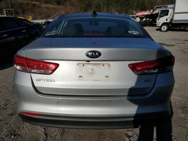 5XXGU4L37GG112366 - 2016 KIA OPTIMA EX SILVER photo 6