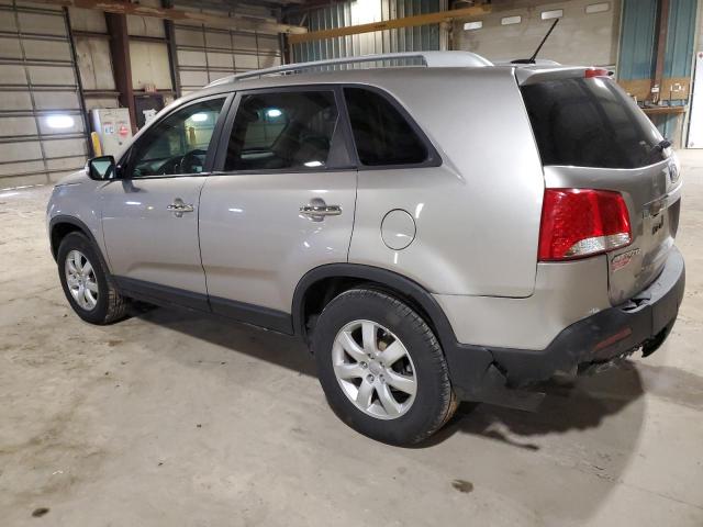 5XYKT3A61DG422072 - 2013 KIA SORENTO LX SILVER photo 2