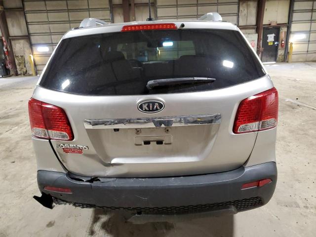 5XYKT3A61DG422072 - 2013 KIA SORENTO LX SILVER photo 6