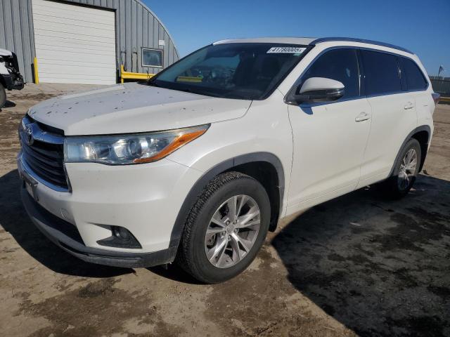 5TDJKRFH2ES068322 - 2014 TOYOTA HIGHLANDER XLE 白色 照片 1