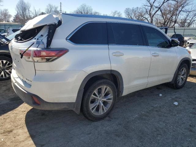 5TDJKRFH2ES068322 - 2014 TOYOTA HIGHLANDER XLE 白色 照片 3