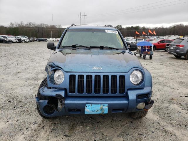 1J8GK58KX4W236517 - 2004 JEEP LIBERTY LIMITED BLUE photo 5