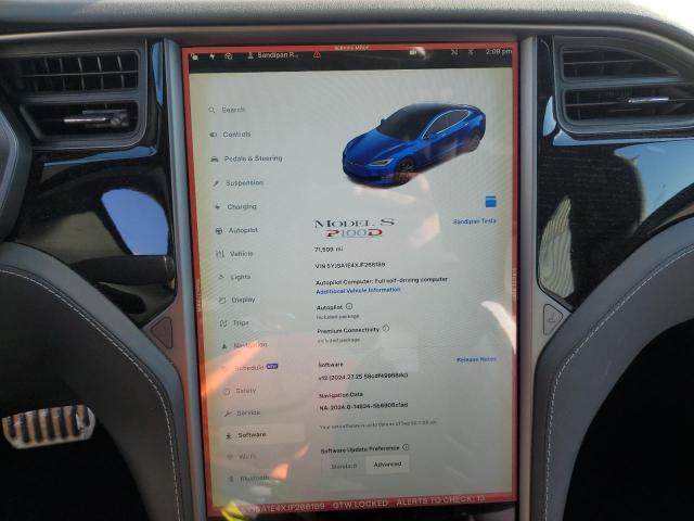 5YJSA1E4XJF268189 - 2018 TESLA MODEL S BLUE photo 9