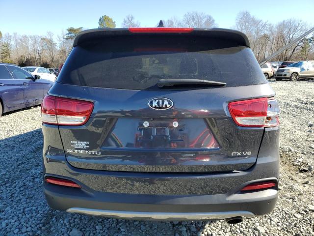 5XYPH4A5XHG251266 - 2017 KIA SORENTO EX GRAY photo 6