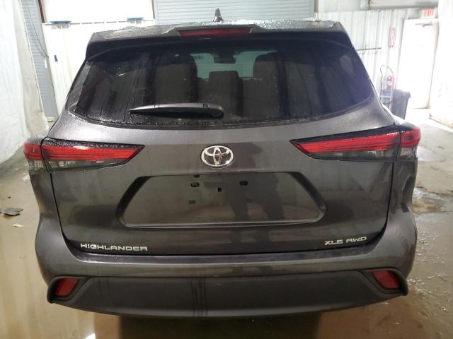 5TDGZRBH5NS222551 - 2022 TOYOTA HIGHLANDER XLE CHARCOAL photo 6