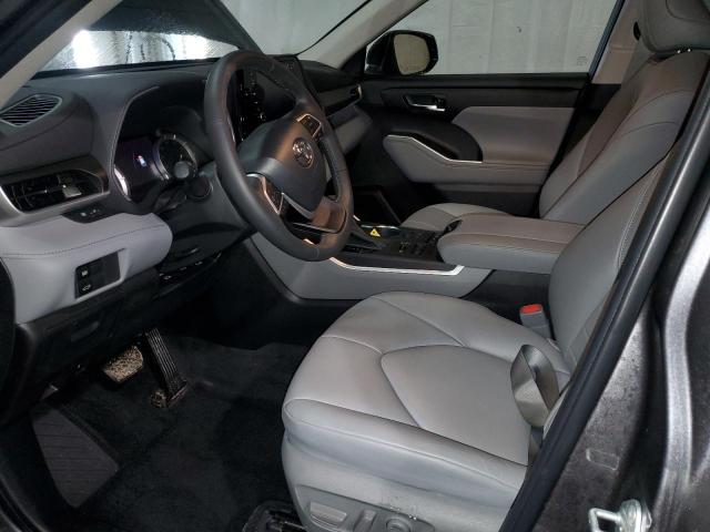 5TDGZRBH5NS222551 - 2022 TOYOTA HIGHLANDER XLE CHARCOAL photo 7