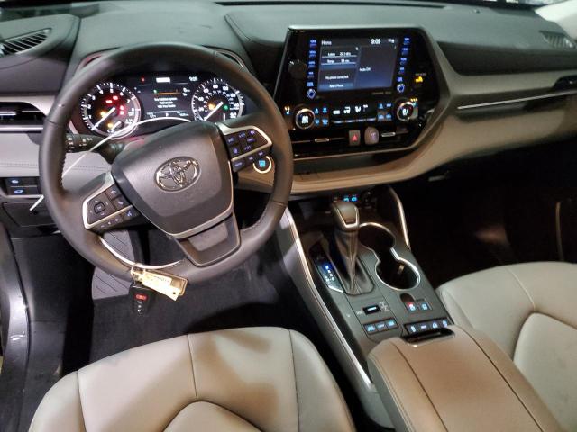 5TDGZRBH5NS222551 - 2022 TOYOTA HIGHLANDER XLE CHARCOAL photo 8