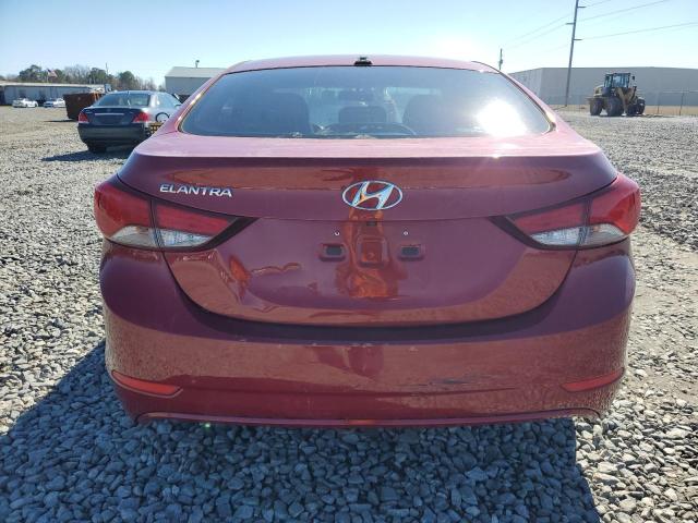 KMHDH4AE9GU576714 - 2016 HYUNDAI ELANTRA SE RED photo 6