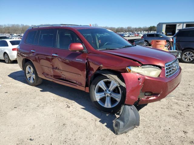 JTEDS42AX92084706 - 2009 TOYOTA HIGHLANDER LIMITED MAROON photo 4