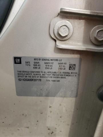 1G11C5SA8DF207178 - 2013 CHEVROLET MALIBU 1LT 银色 照片 12