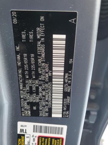 5TDHZRBH0MS059505 - 2021 TOYOTA HIGHLANDER XLE 蓝色 照片 13