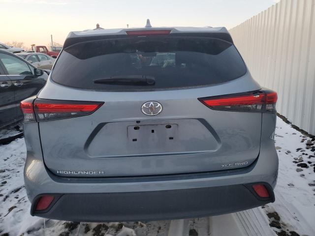 5TDHZRBH0MS059505 - 2021 TOYOTA HIGHLANDER XLE 蓝色 照片 6