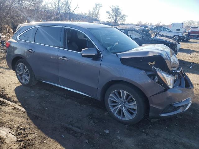 5FRYD4H54HB041676 - 2017 ACURA MDX TECHNOLOGY GRAY photo 4