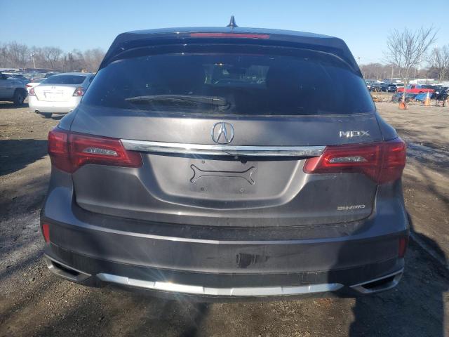 5FRYD4H54HB041676 - 2017 ACURA MDX TECHNOLOGY GRAY photo 6