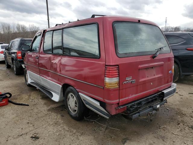 1FMDA31X6NZB02803 - 1992 FORD AEROSTAR BURGUNDY photo 2