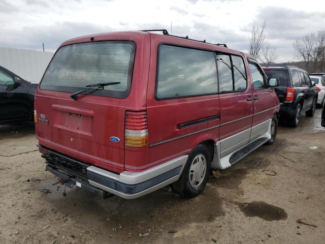 1FMDA31X6NZB02803 - 1992 FORD AEROSTAR BURGUNDY photo 3