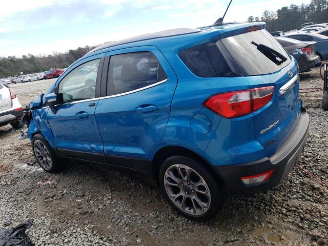 MAJ3P1VE9JC174092 - 2018 FORD ECOSPORT T BLUE photo 2