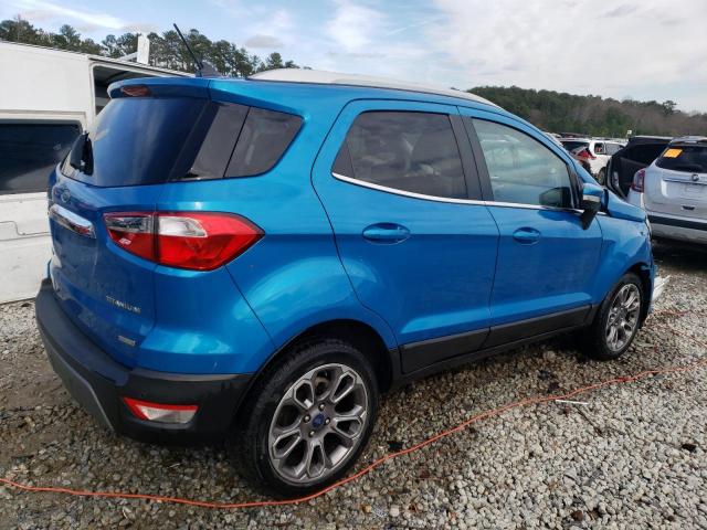 MAJ3P1VE9JC174092 - 2018 FORD ECOSPORT T BLUE photo 3