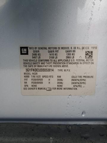 3GYFNDE32DS553814 - 2013 CADILLAC SRX PERFORMANCE COLLECTION Turquoise photo 13