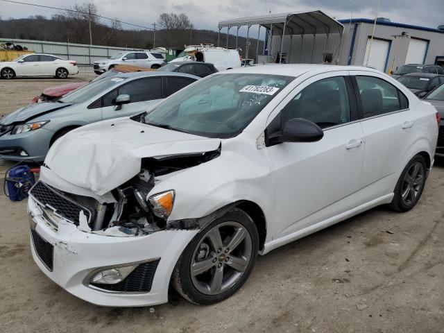 1G1JG5SB6F4163158 - 2015 CHEVROLET SONIC RS WHITE photo 1