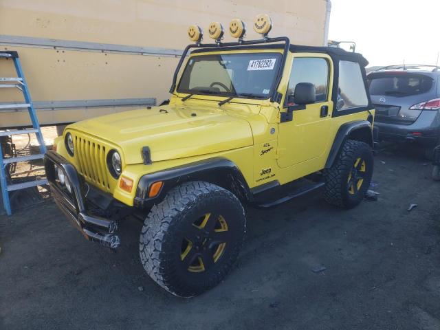 1J4F449S46P745516 - 2006 JEEP WRANGLER / SPORT YELLOW photo 1