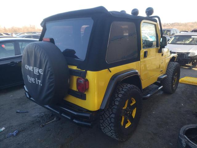 1J4F449S46P745516 - 2006 JEEP WRANGLER / SPORT YELLOW photo 3