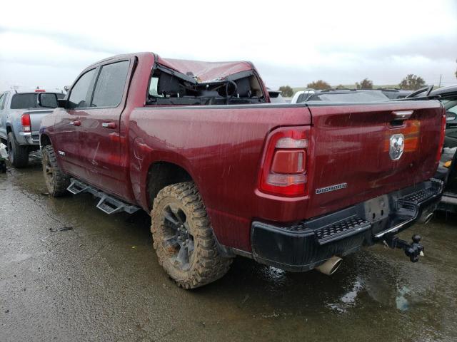 1C6RREFT3KN535199 - 2019 RAM 1500 BIG HORN/LONE STAR BURGUNDY photo 2